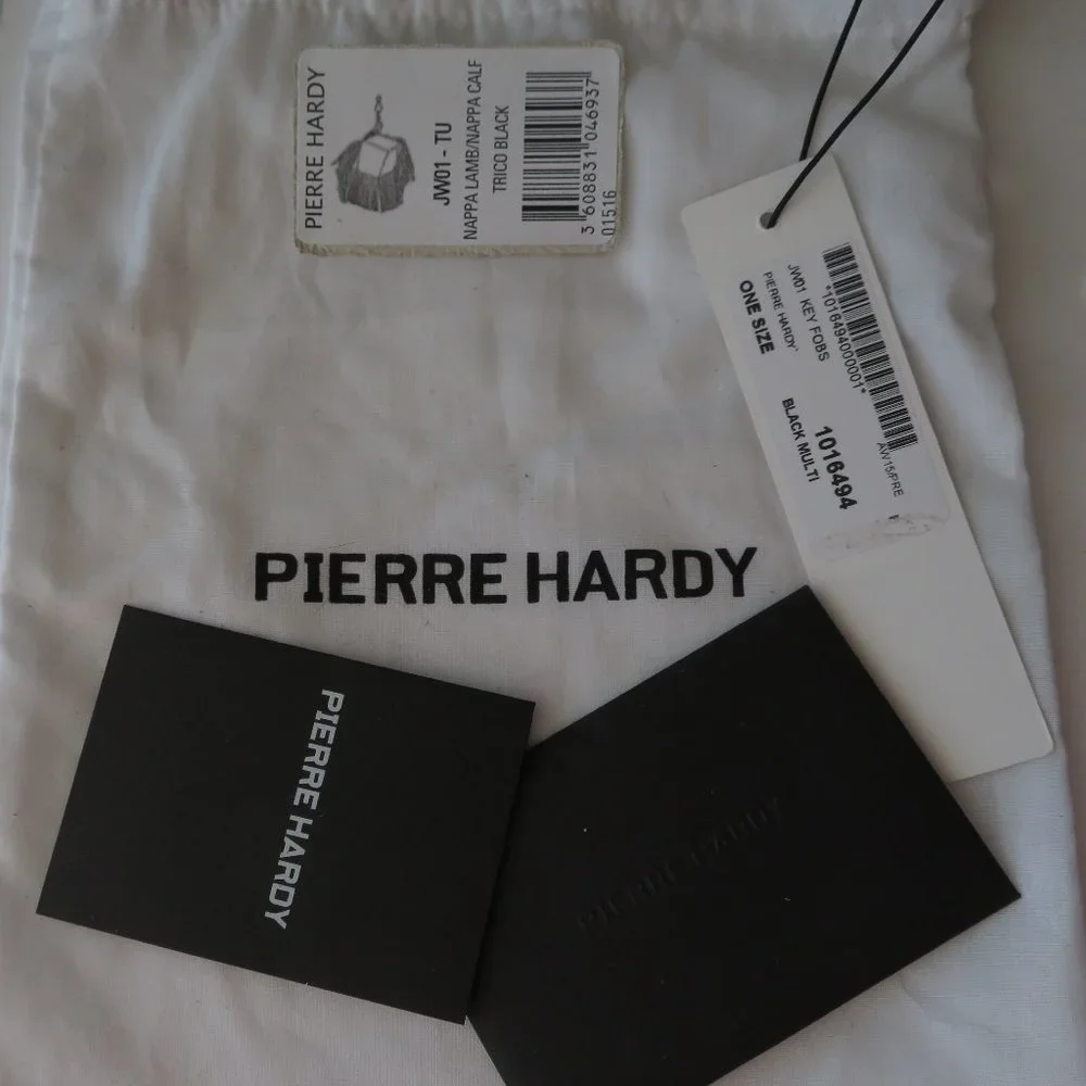 Pierre Hardy 3D Leather Cube Bag XL Keyring